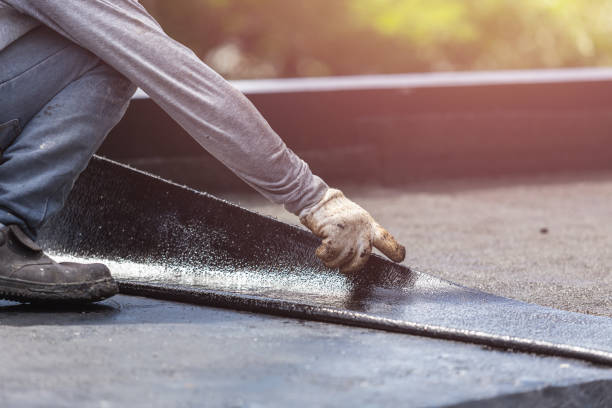 Professional Emergency Waterproofing technician working in Albion, MI
